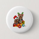 Recherche de noël de terrier badges Loup