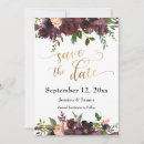 Recherche de burgundy floral save the dates Calligraphie