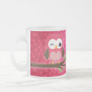 Recherche de rose de hibou tasses Girly