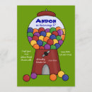 Recherche de gumball machine anniversaire invitations Enfants