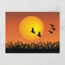 Recherche de dessin de paysage cartes postales Oiseau