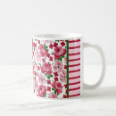 Recherche de rayure florale tasses Vintage