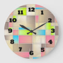 Recherche de motif abstrait horloges Pastel