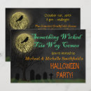 Recherche de cimetière halloween invitations Lune