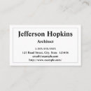 Recherche de architecture cartes visite Simple