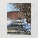 Recherche de route de campagne cartes postales Hiver
