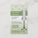 Recherche de couture visitenkarten Fait main