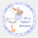 Recherche de twin boys baby shower autocollants Garçon
