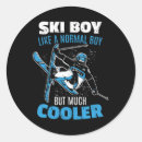 Recherche de symbole de ski autocollants Collecte de fonds