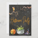 Recherche de hibou halloween invitations Sorcière