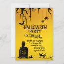 Recherche de cimetière halloween invitations Chauve souris