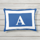 Recherche de bleu coussins extérieur Bleu et blanc