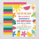 Recherche de amusement au soleil invitations Fête d'été