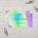 Recherche de couleurs pastel cartes visite Holographique