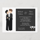 Recherche de homme mariage invitations Noir et blanc