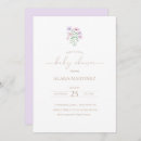 Recherche de purple floral baby shower invitations Bientôt maman