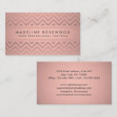 Recherche de chevron rose cartes visite Élégant