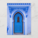 Recherche de porte bleue cartes postales Chefchaouen