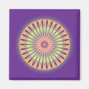 Recherche de mandala coloré magnets Psychédélique