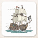Recherche de pirate dessous de verres Navire