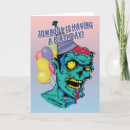 Recherche de zombie anniversaire cartes Mort vivant