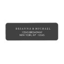 Recherche de wedding elegant étiquettes adresse retour Moderne