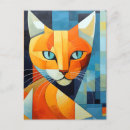 Recherche de chat abstrait cartes postales Contenu générationnel