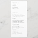 Recherche de chic mariage menus Noir et blanc