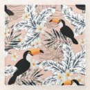 Recherche de toucans dessous de verres Fleur