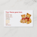 Recherche de ours de nounours cartes visite Toute personne