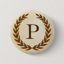 Recherche de lettre p badges Initiale