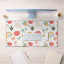 Recherche de coeur fleur tapis souris Arc en ciel