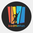 Recherche de raquette de badminton autocollants Jouer