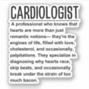 Recherche de cardiologue autocollants Coeur anatomique