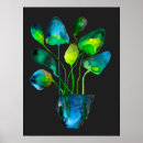 Recherche de plante abstrait art Aquarelle