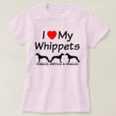 Recherche de whippet tshirts Silhouette
