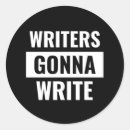 Recherche de littérature autocollants Romancier