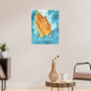 Recherche de mains de prière posters Illustration
