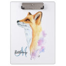 Recherche de renard porte blocs Aquarelle