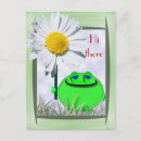 Recherche de grenouille verte drôle cartes postales Mignon