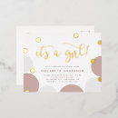 Recherche de rose gold baby shower fille invitations C'est une fille