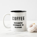 Recherche de meurtre tasses Drôle
