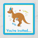 Recherche de partie de de kangourou invitations Bébé