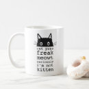 Recherche de félin mugs bouteilles Noir et blanc