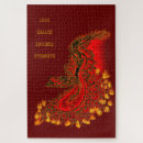 Recherche de dragon rouge puzzles Gothique