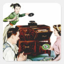 Recherche de danse vintage autocollants Parti