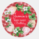 Recherche de fraise rose autocollants Baie