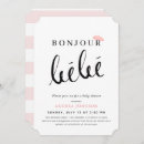 Recherche de bonjour bebe invitations Français
