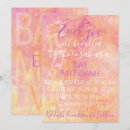 Recherche de fleur bar bat mitzvah invitations Moderne