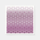 Recherche de motif floral serviettes Violet